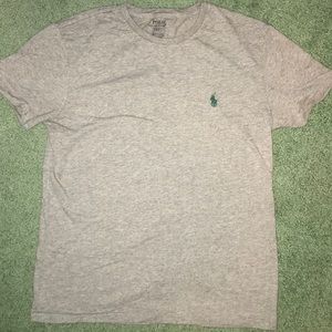 Grey crew polo tee
